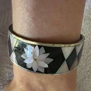 Silver Bracelet - with inlay - small